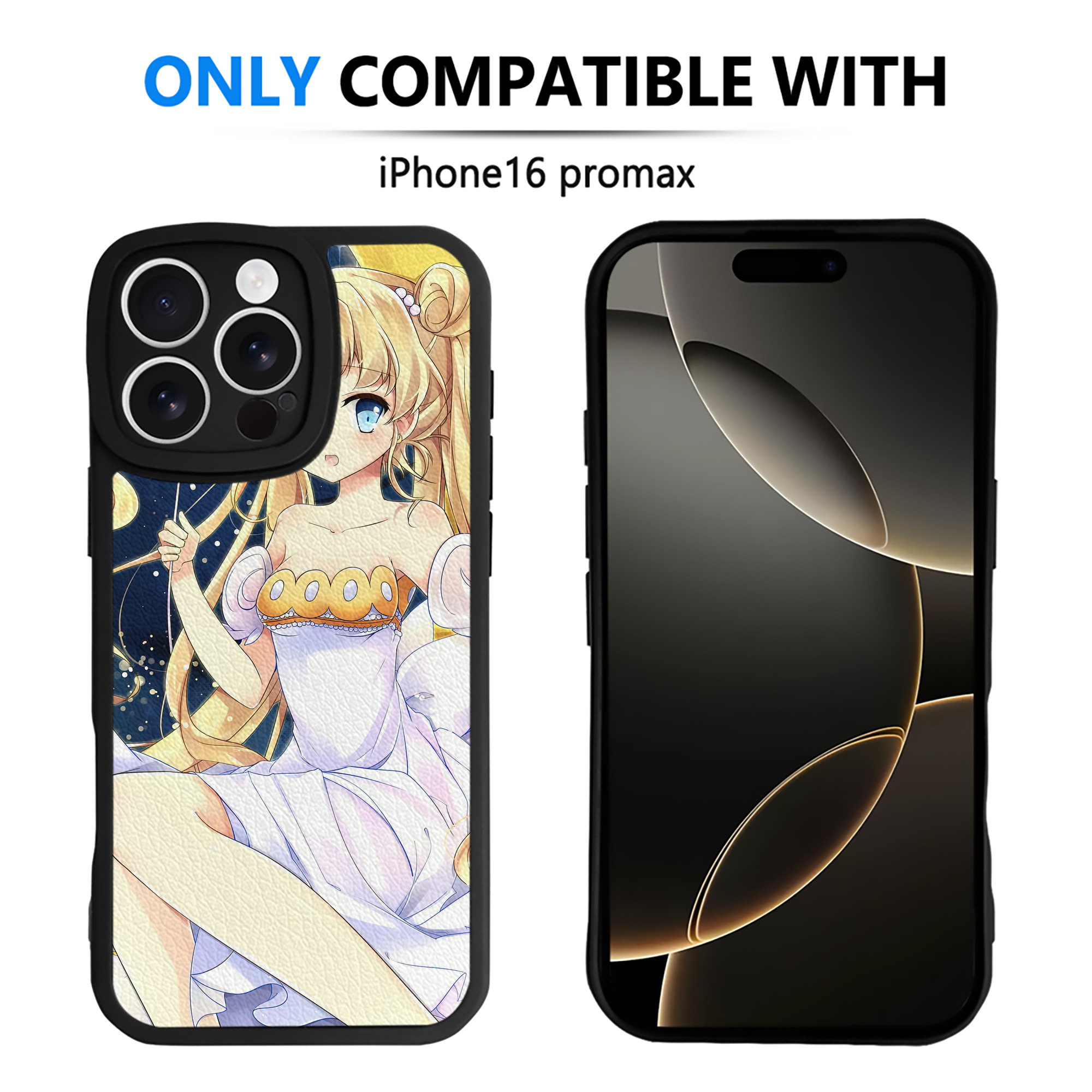 （画像用） 美少女戦士セーラームーン Sailor Moon 【iPhone 16シリーズ対応】シリコンスマホケース（レザー調） 材質：シリコン